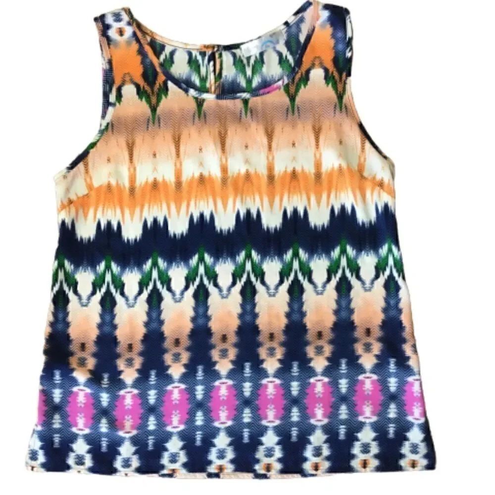 Whimsy Tank Top Multi Colored Print Medium - Picture 8 of 10